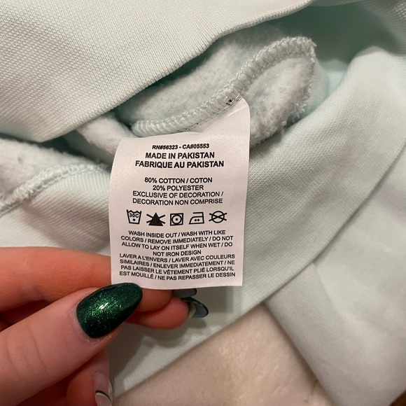 Nike Oversized Cropped Crewneck - Light Mint Color - Picture 4 of 4